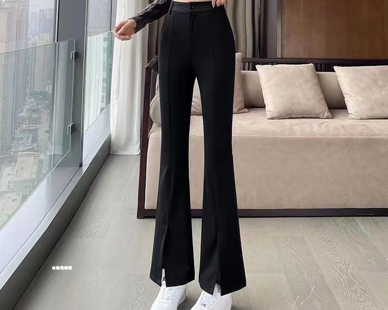 女士冰絲微喇褲