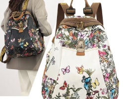 新款蝴蝶花背包