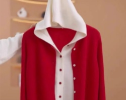 假兩件連帽開衫